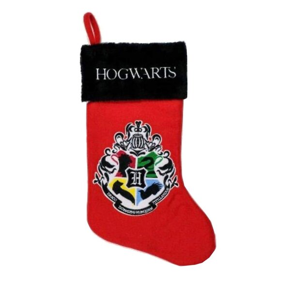 Harry Potter Hogwarts Crest Christmas Stocking NWT - Picture 1 of 3